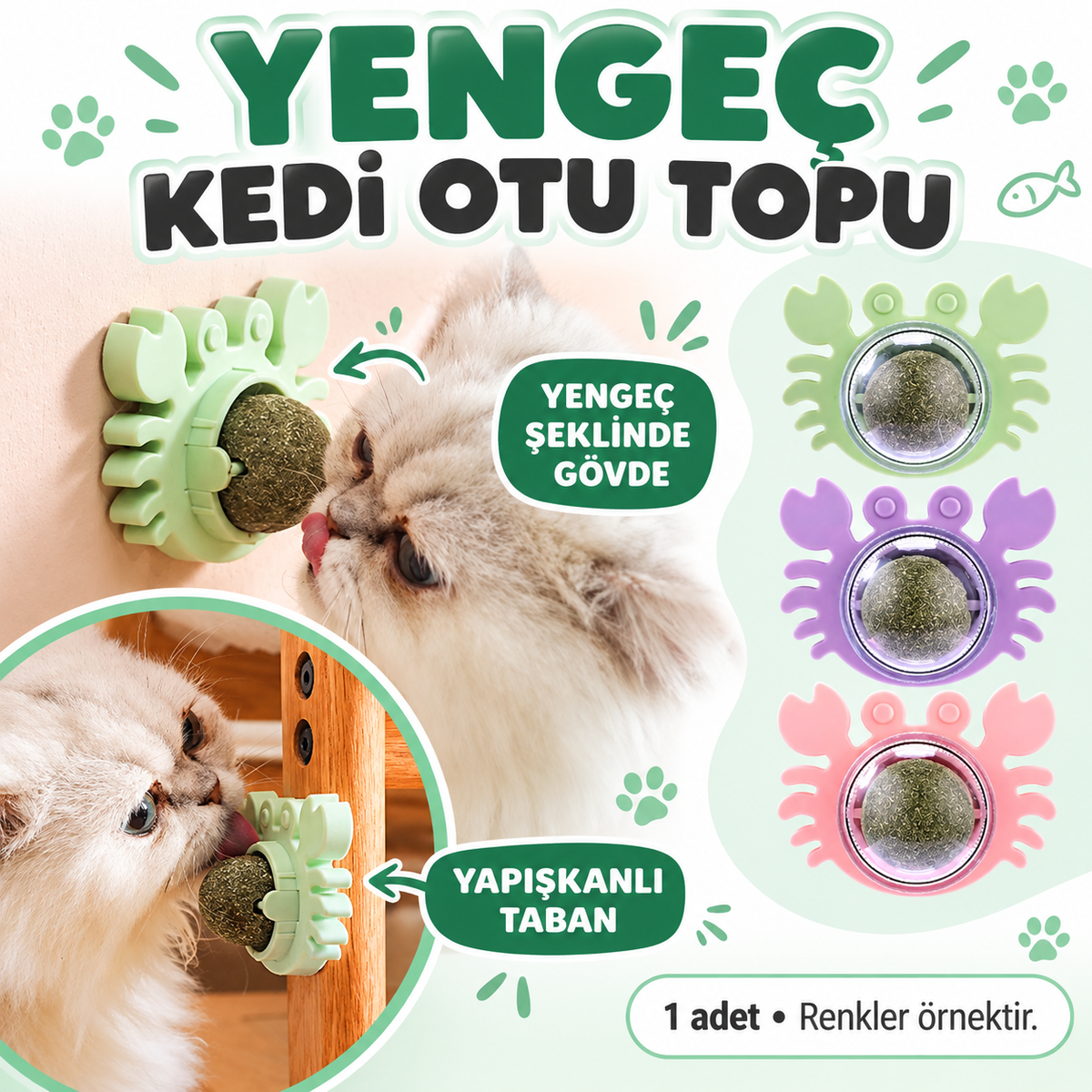 Yengeç Kedi Otu Oyun Topu - özellik ve kullanım bilgileri