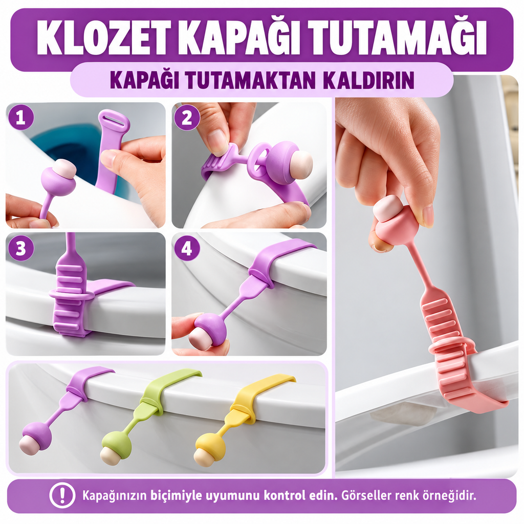 Klozet Kapağı Hijyen Aparatı - özellik ve kullanım bilgileri