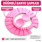 Bebek Banyo Şapkası Düğmeli Kulaklıklı - özellik ve kullanım bilgileri