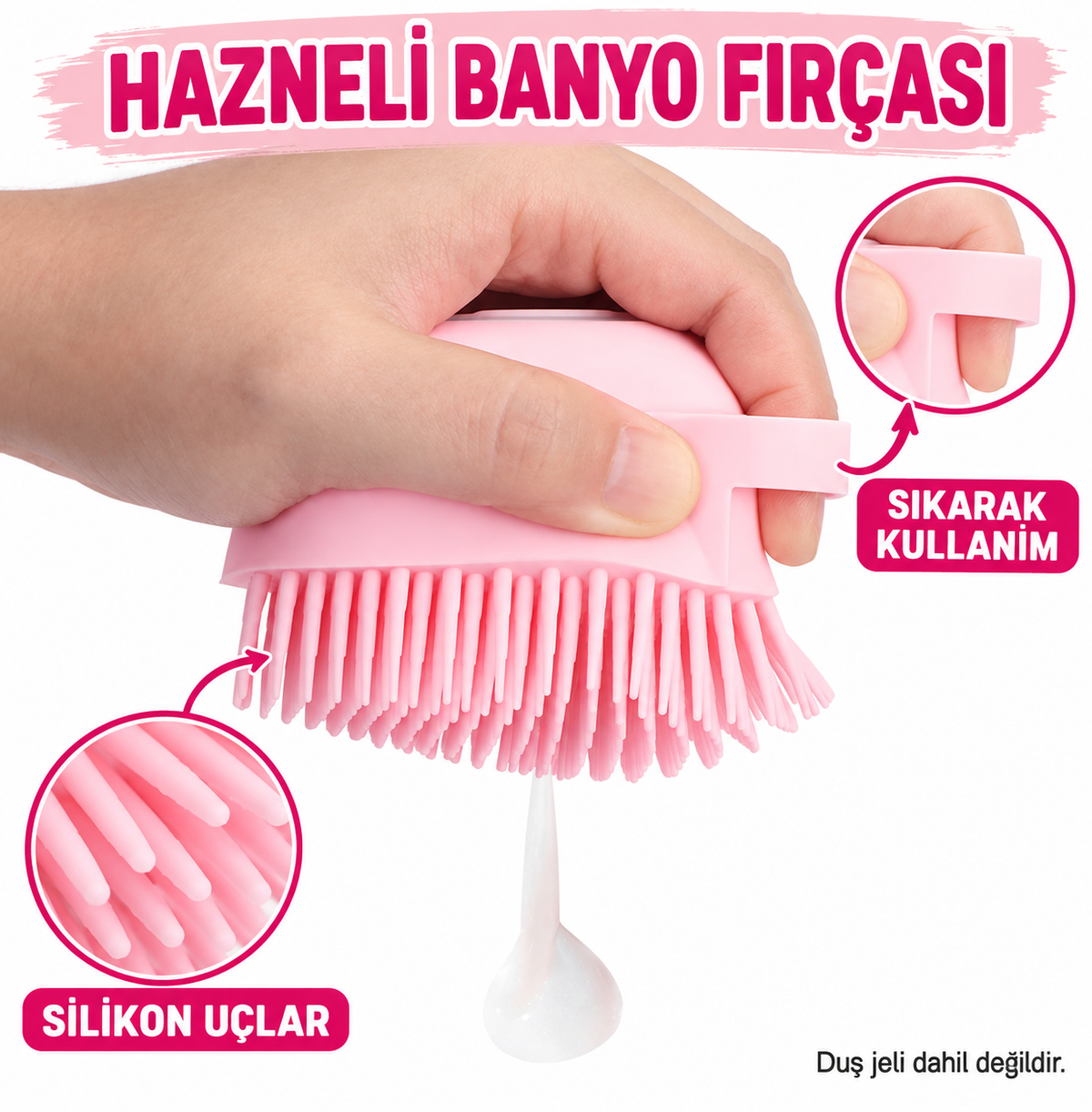 Çok Amaçlı Hazneli Fırça Kese - özellik ve kullanım bilgileri