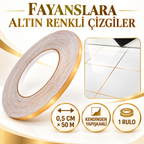 0.5 cm 50 Metre Gold Fayans Arası Şerit Bant - özellik ve kullanım bilgileri