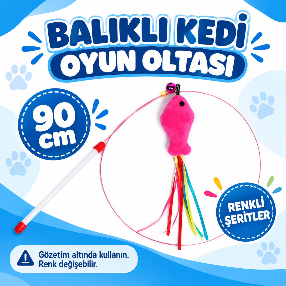 Balıklı Kedi Oyun Oltası 90 Cm - özellik ve kullanım bilgileri