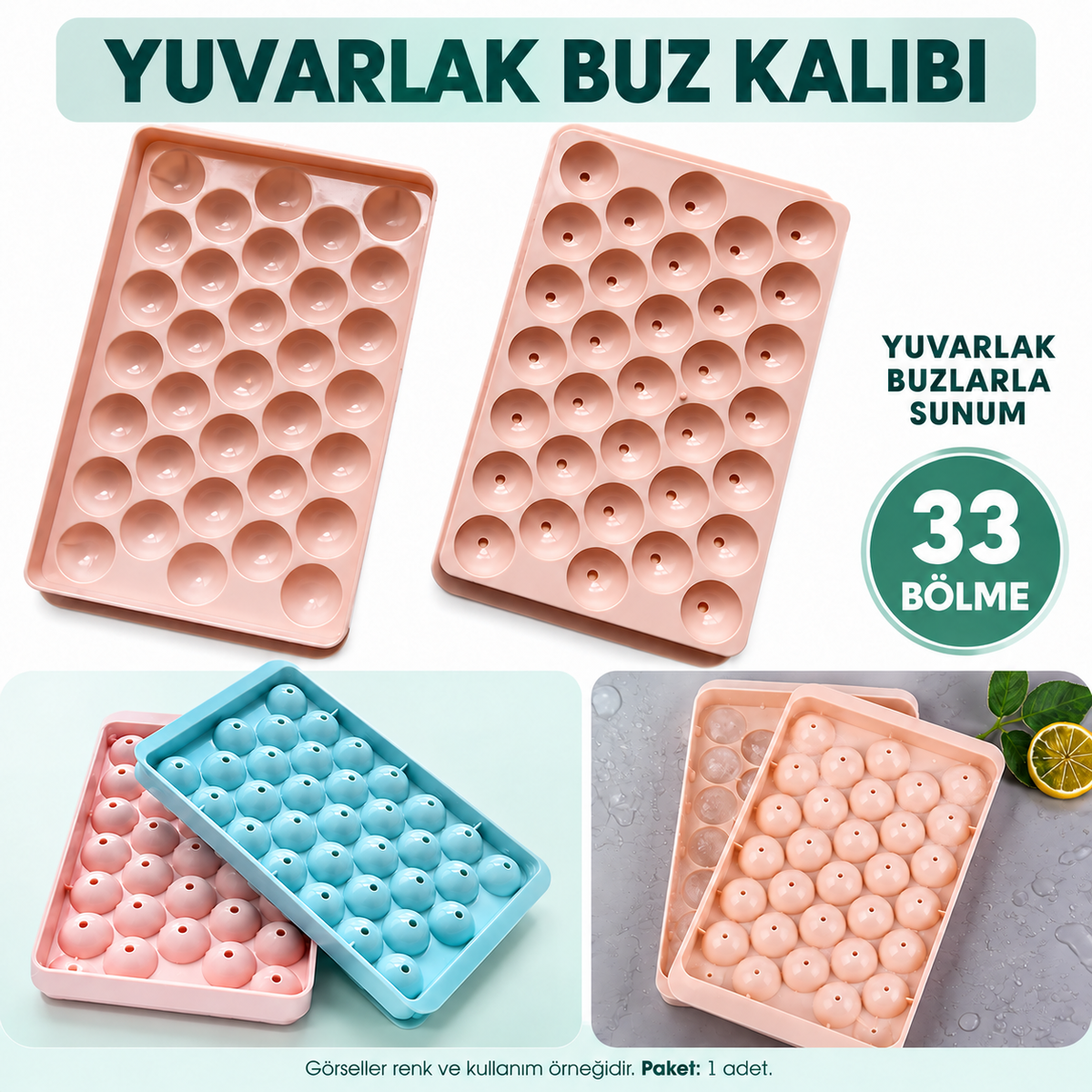 Yuvarlak Buz Yapma Kalıbı - özellik ve kullanım bilgileri