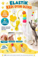 Elastik Yapışkanlı Kedi Oyun Oltası - özellik ve kullanım bilgileri