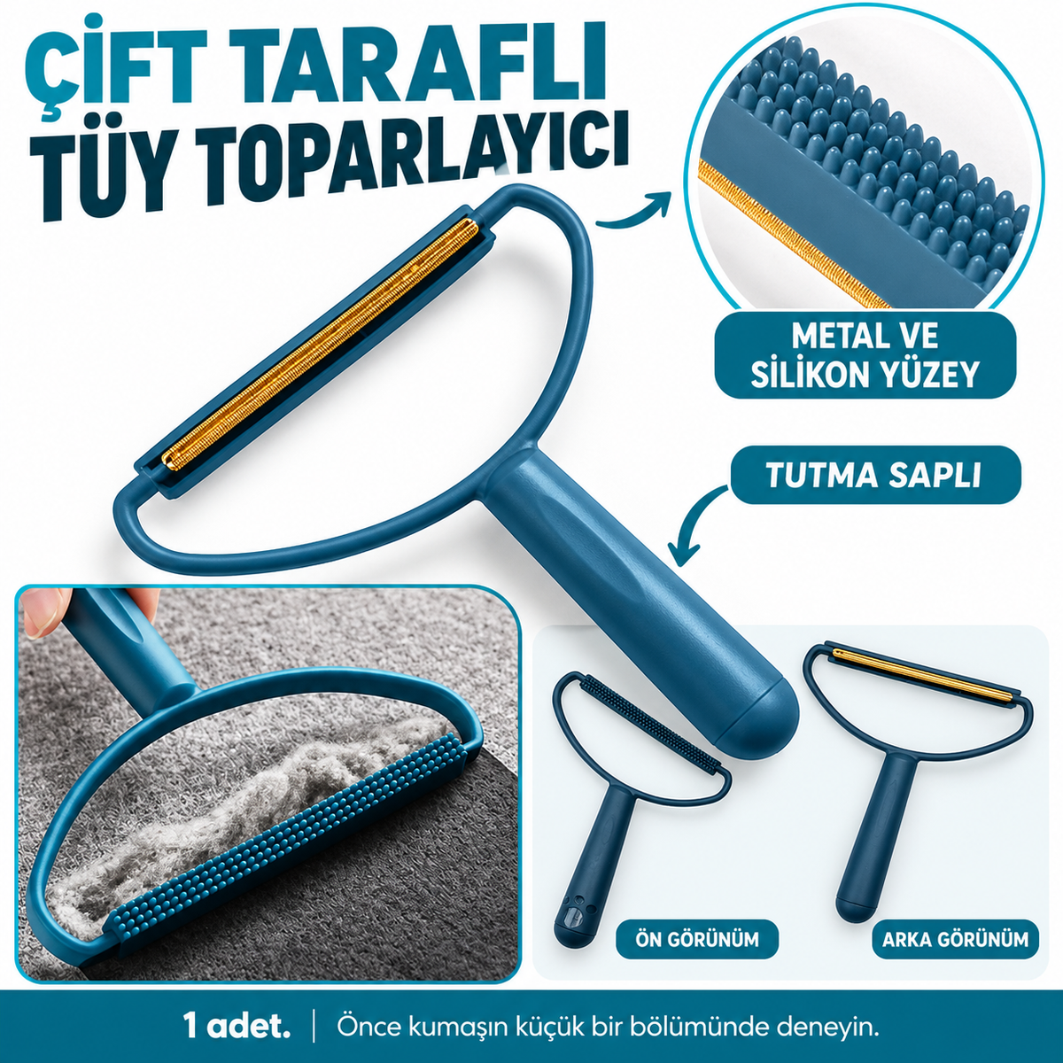Elbise Tiftik Tüy Toparlayıcı Çift Taraflı - özellik ve kullanım bilgileri