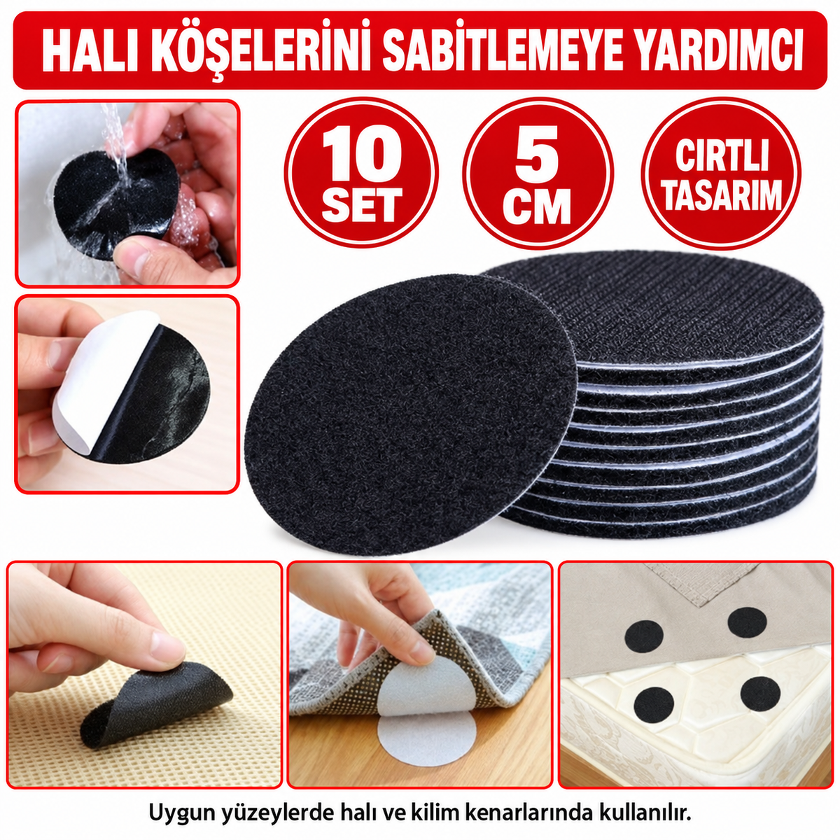 Halı Kilim Kaydırmaz Cırt 10 Set - özellik ve kullanım bilgileri