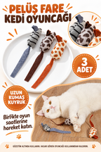 Peluş Fare Kedi Oyuncağı 3 Adet - özellik ve kullanım bilgileri