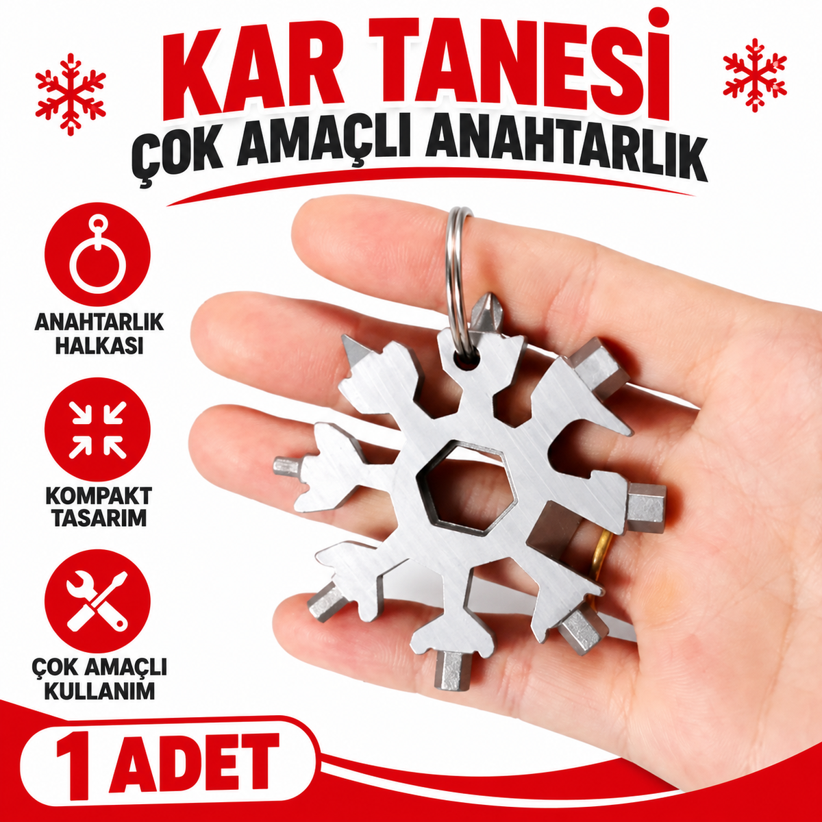 Çok Amaçlı Kar Tanesi Tornavida Seti 18 in 1 - özellik ve kullanım bilgileri