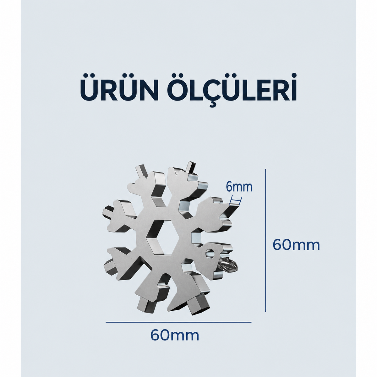 Çok Amaçlı Kar Tanesi Tornavida Seti 18 in 1 - ürün görünümü