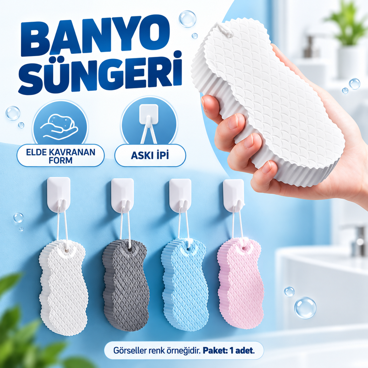 Bebek Peeling Banyo Süngeri - özellik ve kullanım bilgileri