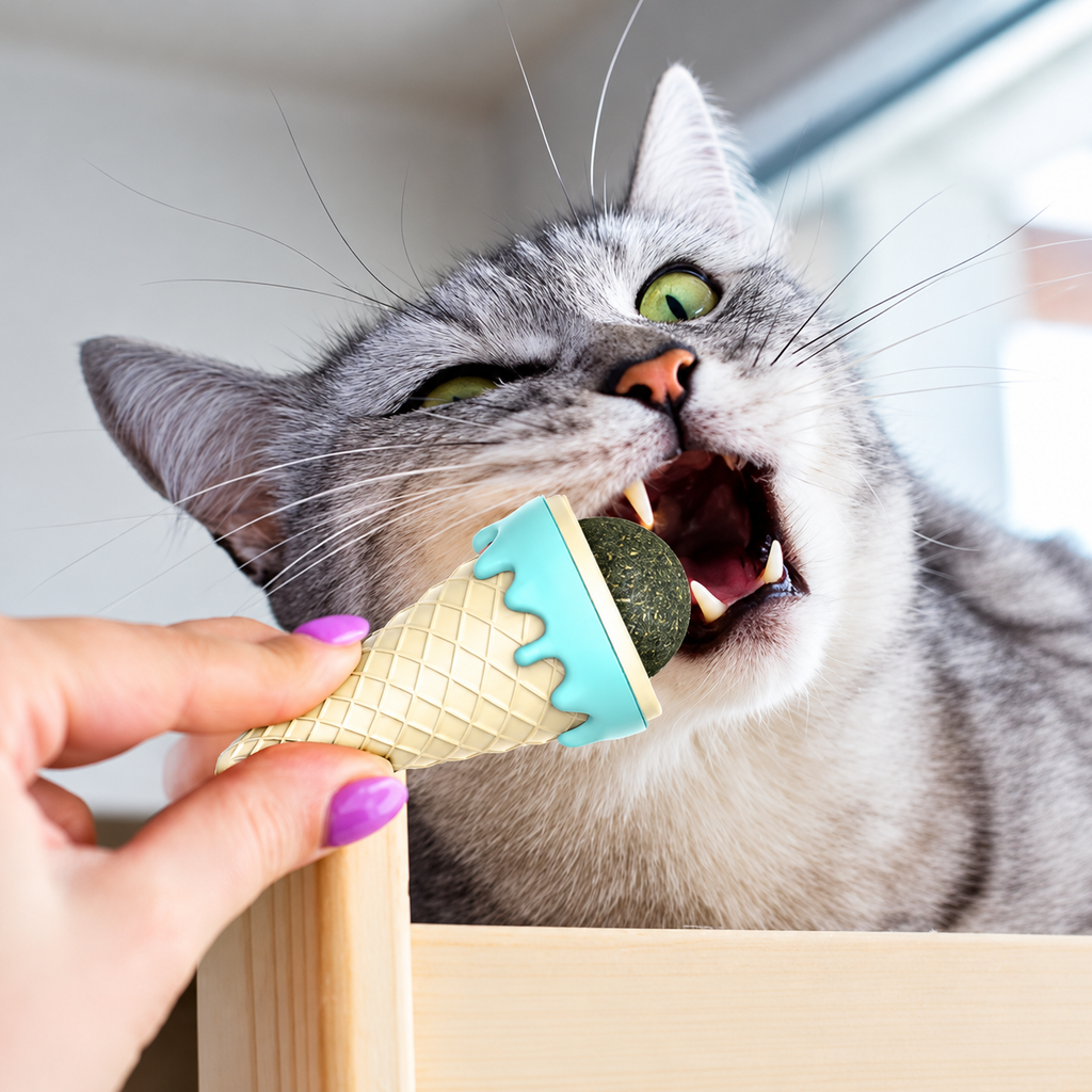 Dondurma Şeklinde Kedi Nanesi Kedi Otu - ürün görünümü