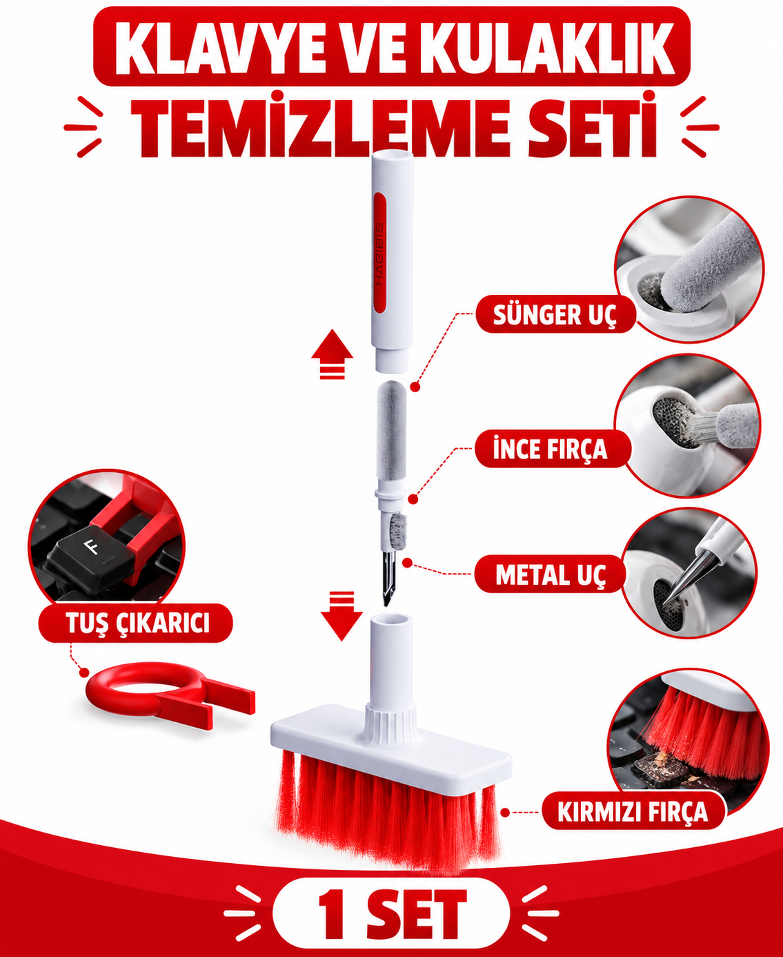 Klavye Ve Kulaklık Temizleme Seti - özellik ve kullanım bilgileri