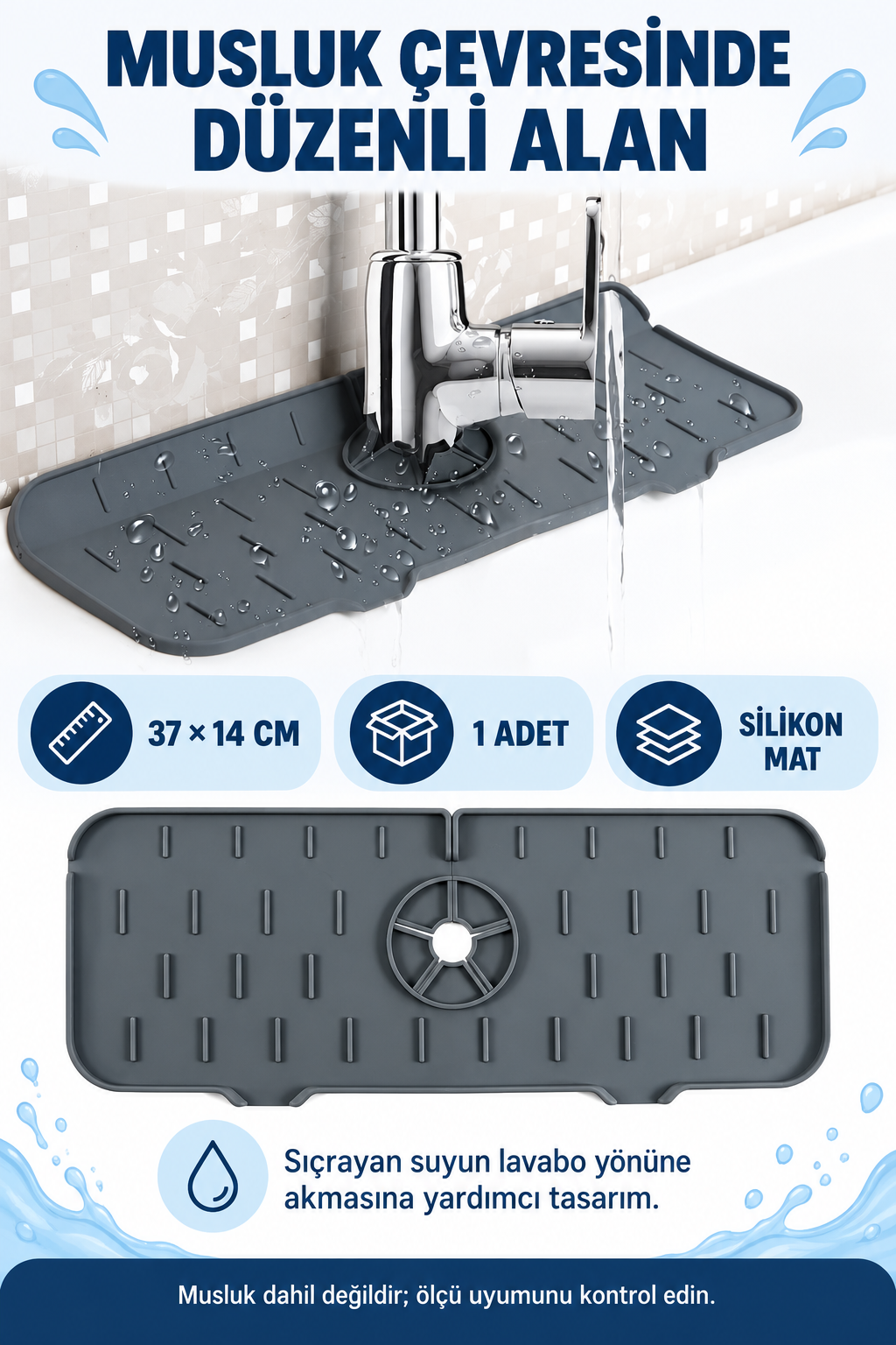 Lavabo Musluk Kenarı Matı - özellik ve kullanım bilgileri
