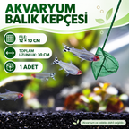 Akvaryum Balık Kepçesi 12 cm. - özellik ve kullanım bilgileri