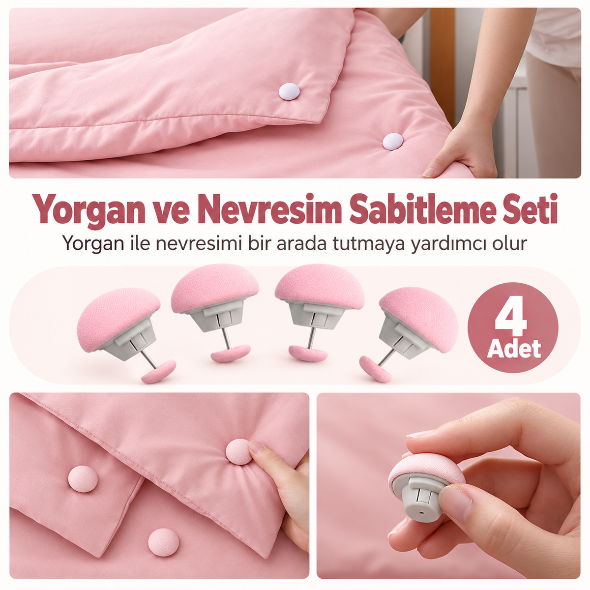 Yorgan ve Nevresim Sabitleme Seti kullanım ve özellikleri