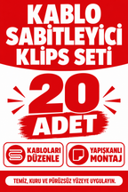 Kablo Sabitleyici Klips Seti 20 Adet - özellik ve kullanım bilgileri