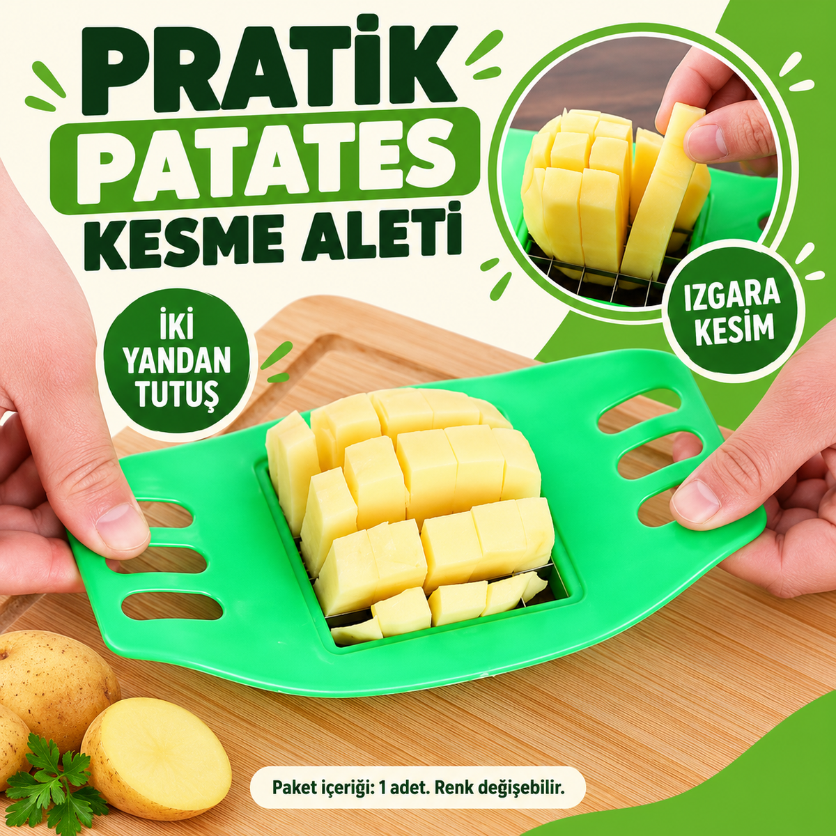Pratik Patates Kesme Aleti - özellik ve kullanım bilgileri