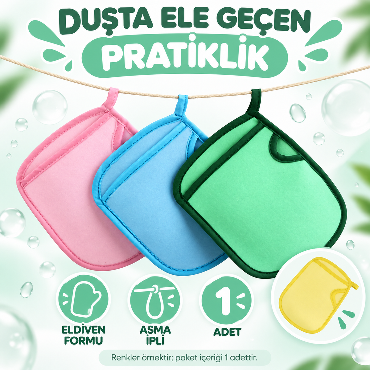 Yumuşak Banyo Duş Süngeri Eldiven - özellik ve kullanım bilgileri