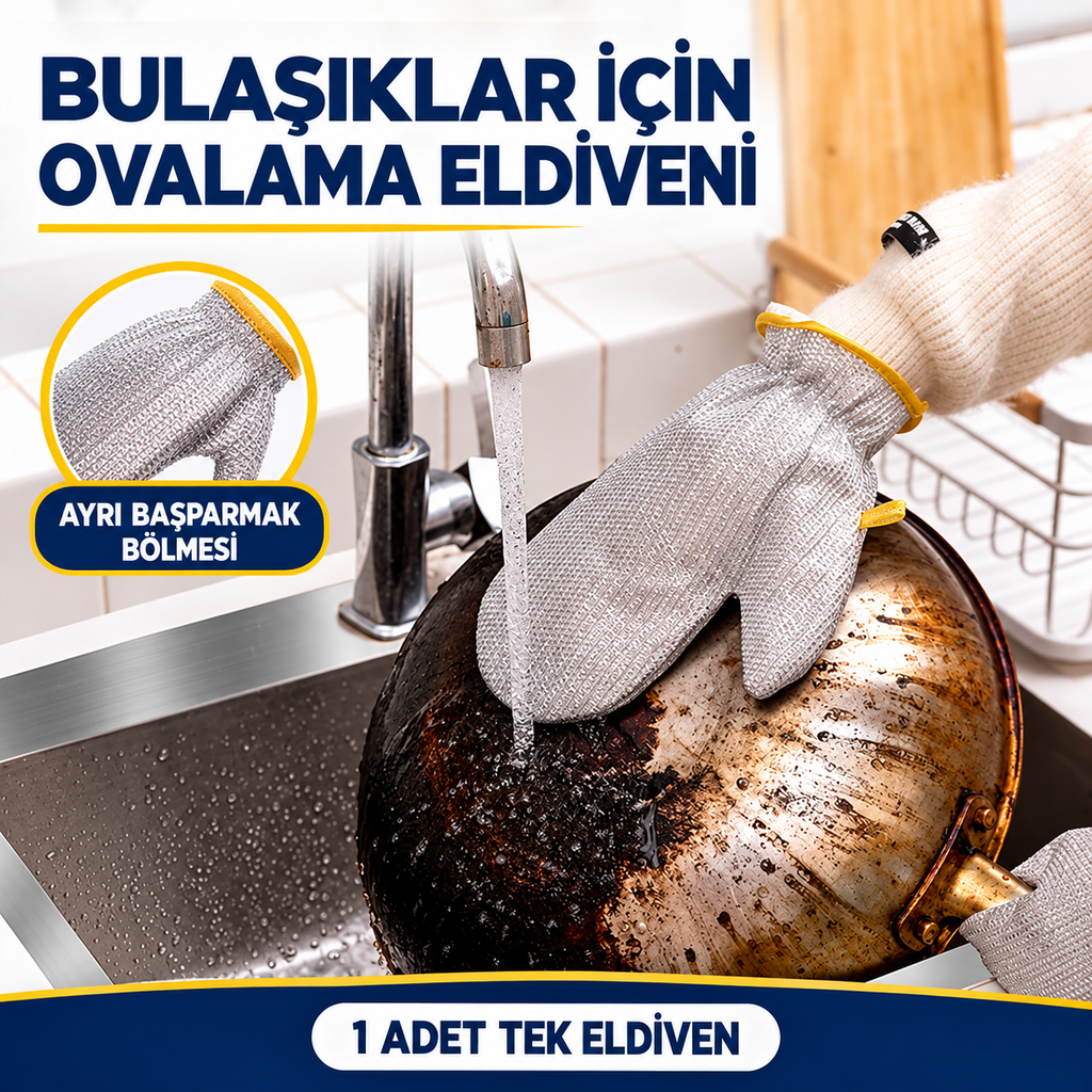 Alüminyum Folyo Bulaşık Eldiveni - özellik ve kullanım bilgileri