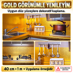 Yapışkanlı Gold Mutfak Tezgah Folyosu - özellik ve kullanım bilgileri