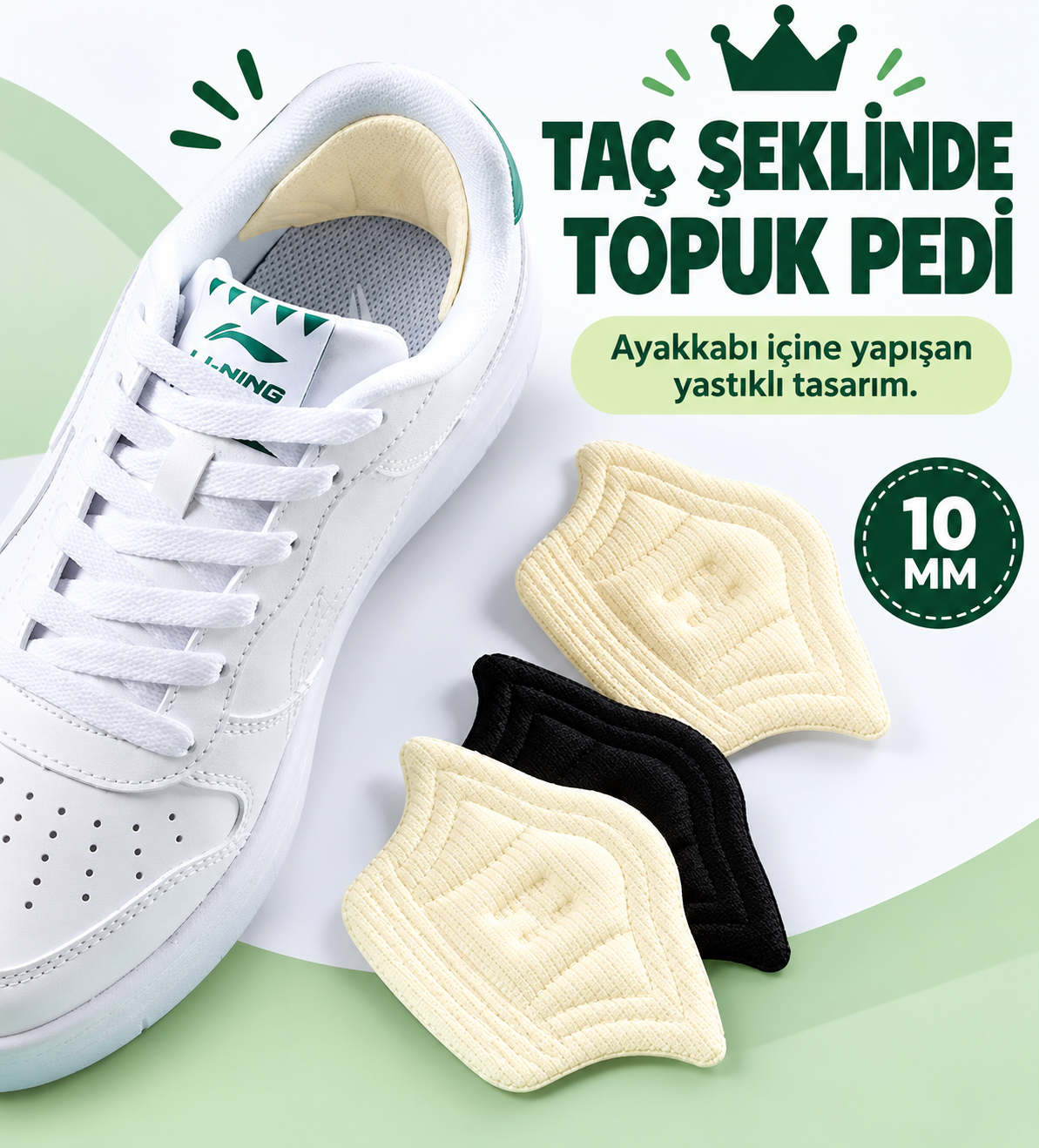 Taç Şeklinde Topuk Vurma Önleyici 10 mm. - özellik ve kullanım bilgileri