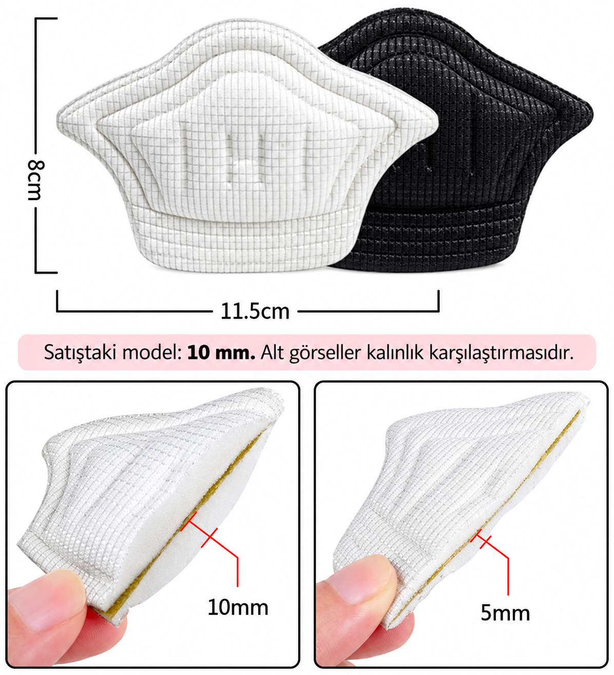 Taç Şeklinde Topuk Vurma Önleyici 10 mm. - ürün görünümü