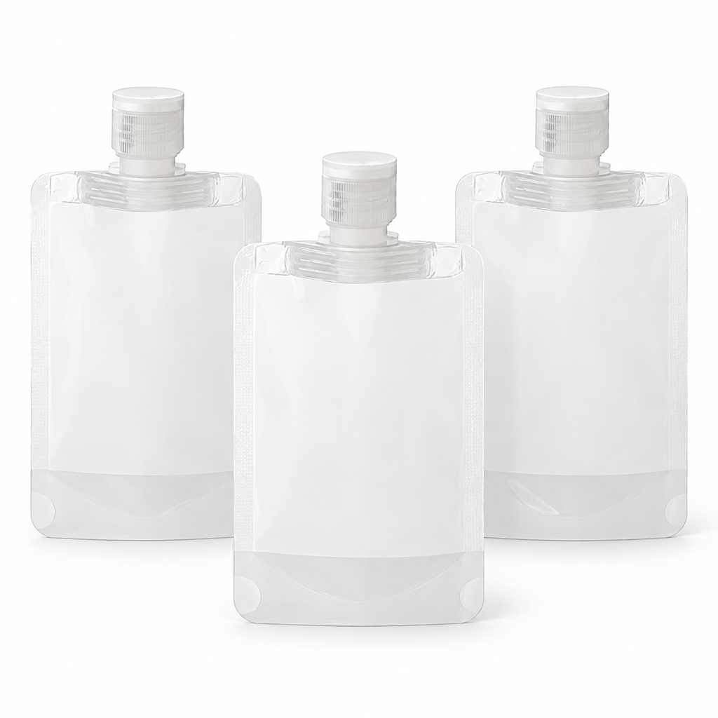 3 Adet 100ml Krem Şampuan Kabı Tekrar Kullanılabilir Set - ürün görünümü