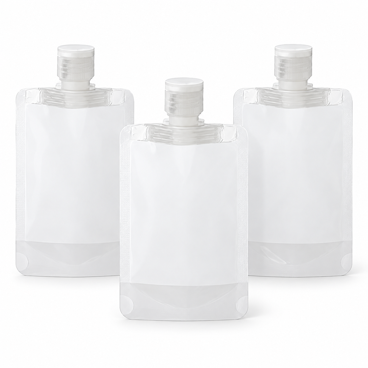 3 Adet 100ml Krem Şampuan Kabı Tekrar Kullanılabilir Set - ürün görünümü