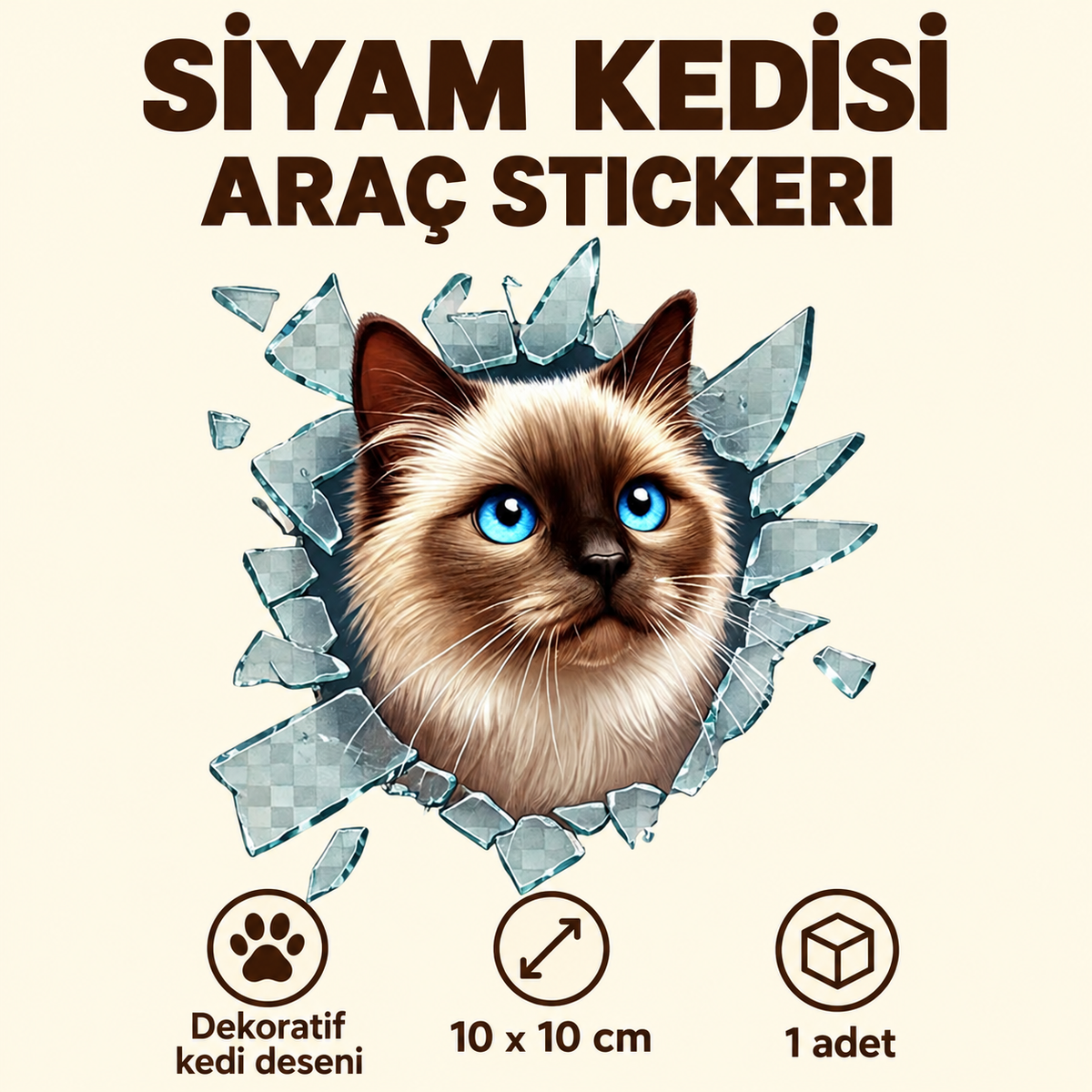 Fulcar Siamesse Araç Stickerı - özellik ve kullanım bilgileri