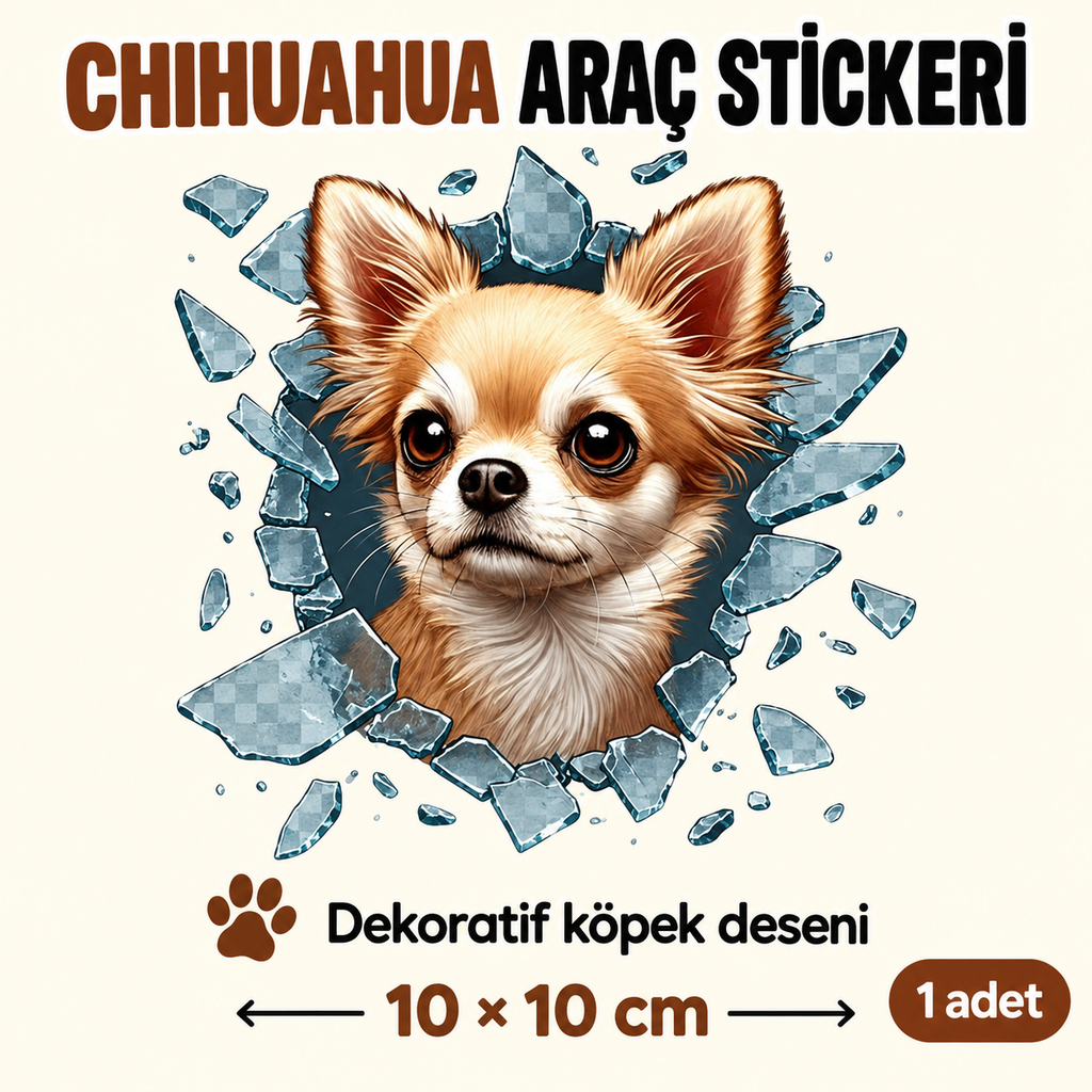 Fulcar Chiuahua Araç Stickerı - özellik ve kullanım bilgileri