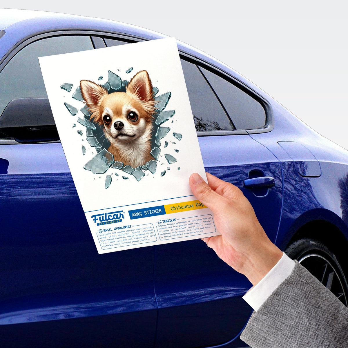 Fulcar Chiuahua Araç Stickerı - ürün görünümü