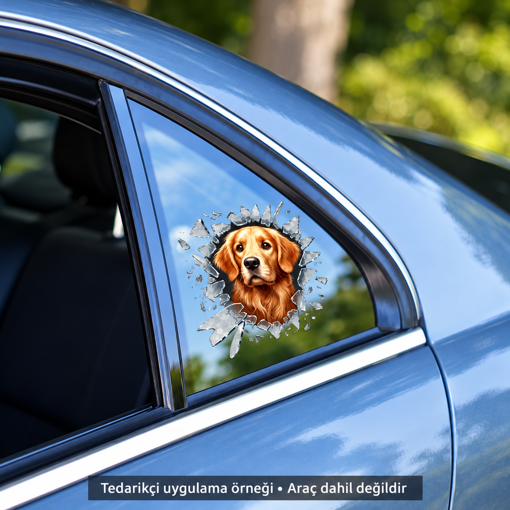 Fulcar Golden Araç Stickerı - ürün görünümü
