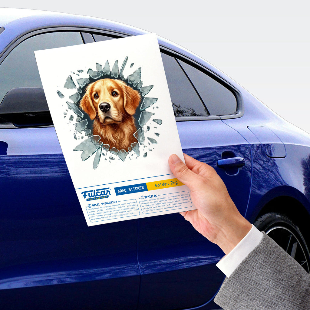 Fulcar Golden Araç Stickerı - ürün görünümü