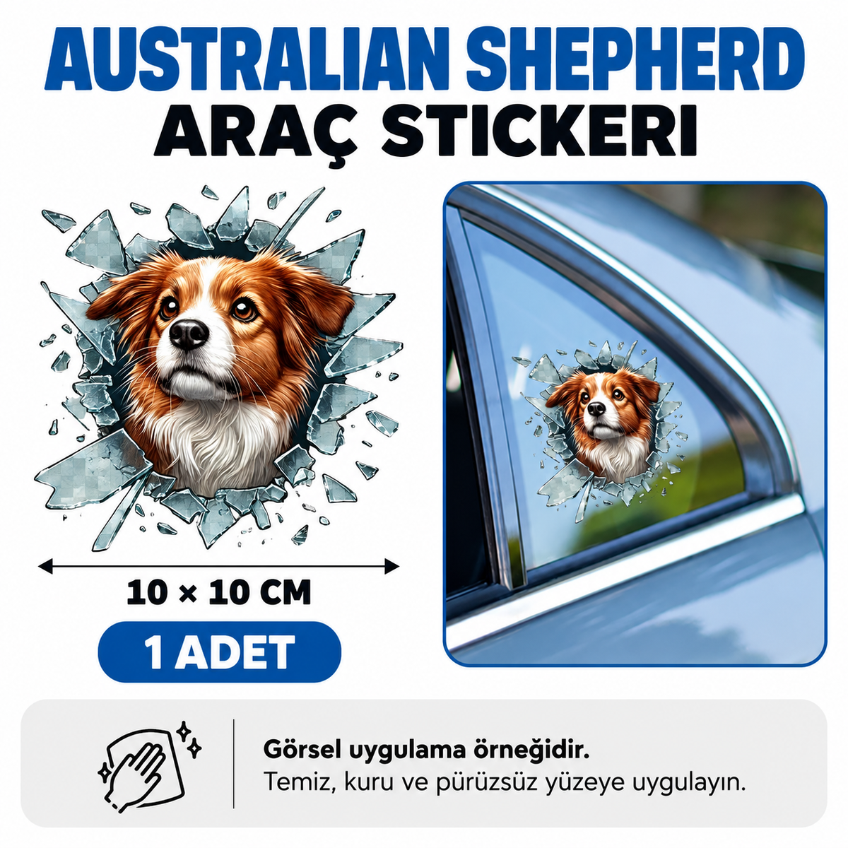 Fulcar Australian Shepherd Araç Stickerı - özellik ve kullanım bilgileri