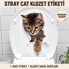 Decohandy Klozet Etiketi Stray Cat - özellik ve kullanım bilgileri
