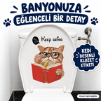 Decohandy Klozet Etiketi Keep Going Kedi - özellik ve kullanım bilgileri