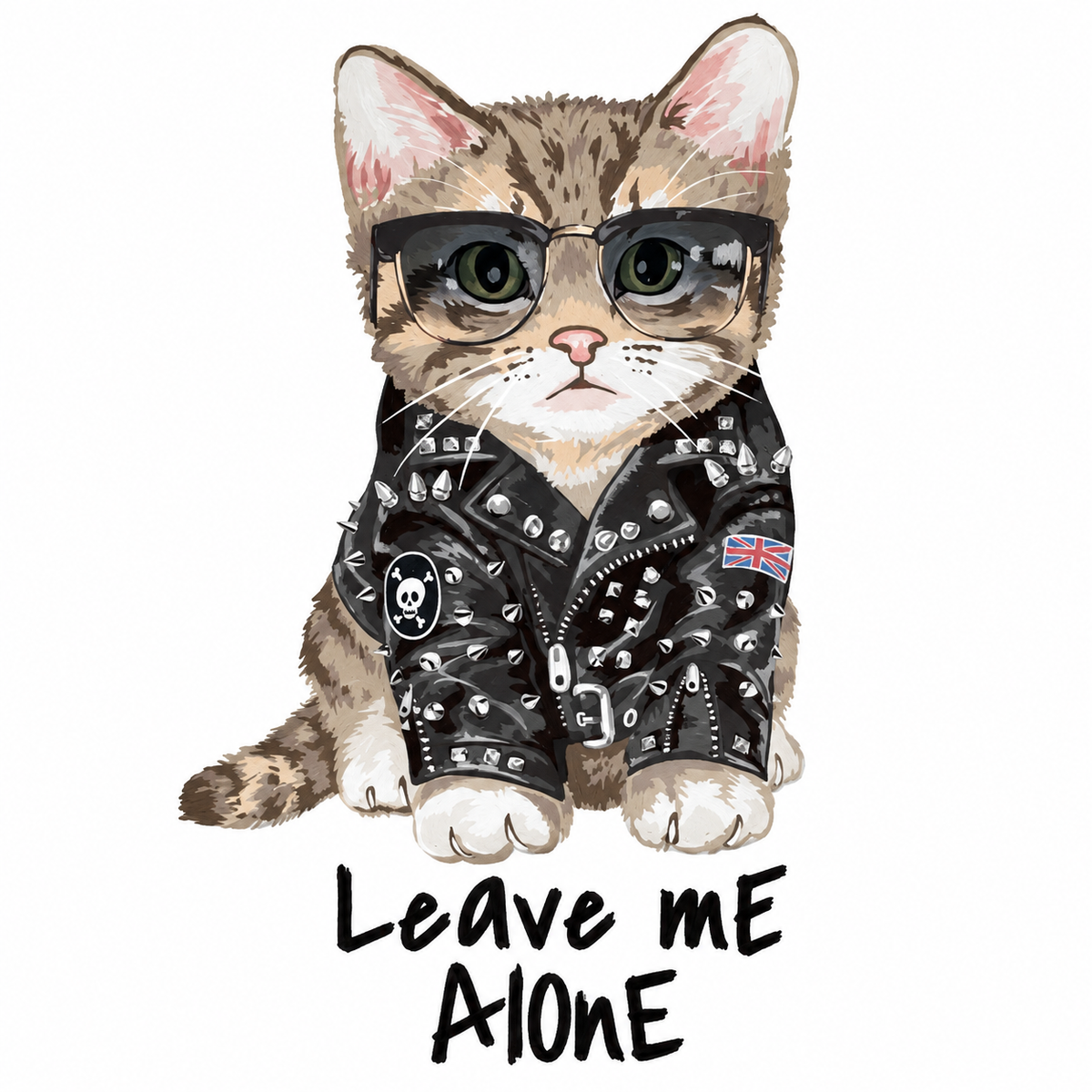 Decohandy Klozet Etiketi Leave Me Alone - ürün görünümü