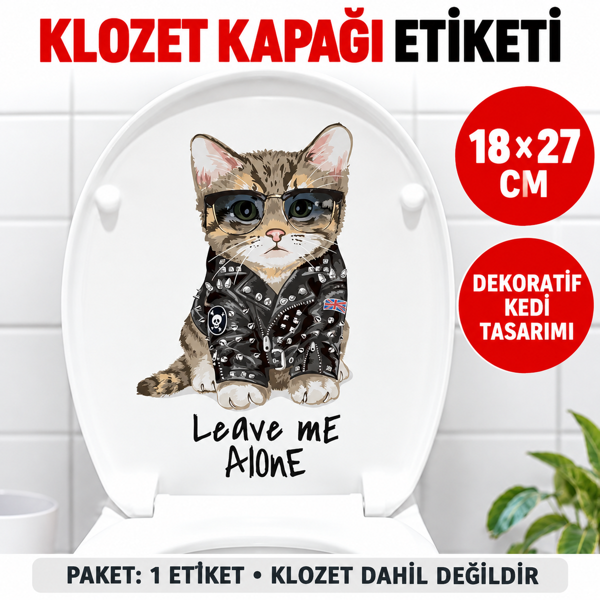 Decohandy Klozet Etiketi Leave Me Alone - özellik ve kullanım bilgileri