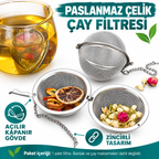 Paslanmaz Çelik Çay Filtresi - özellik ve kullanım bilgileri