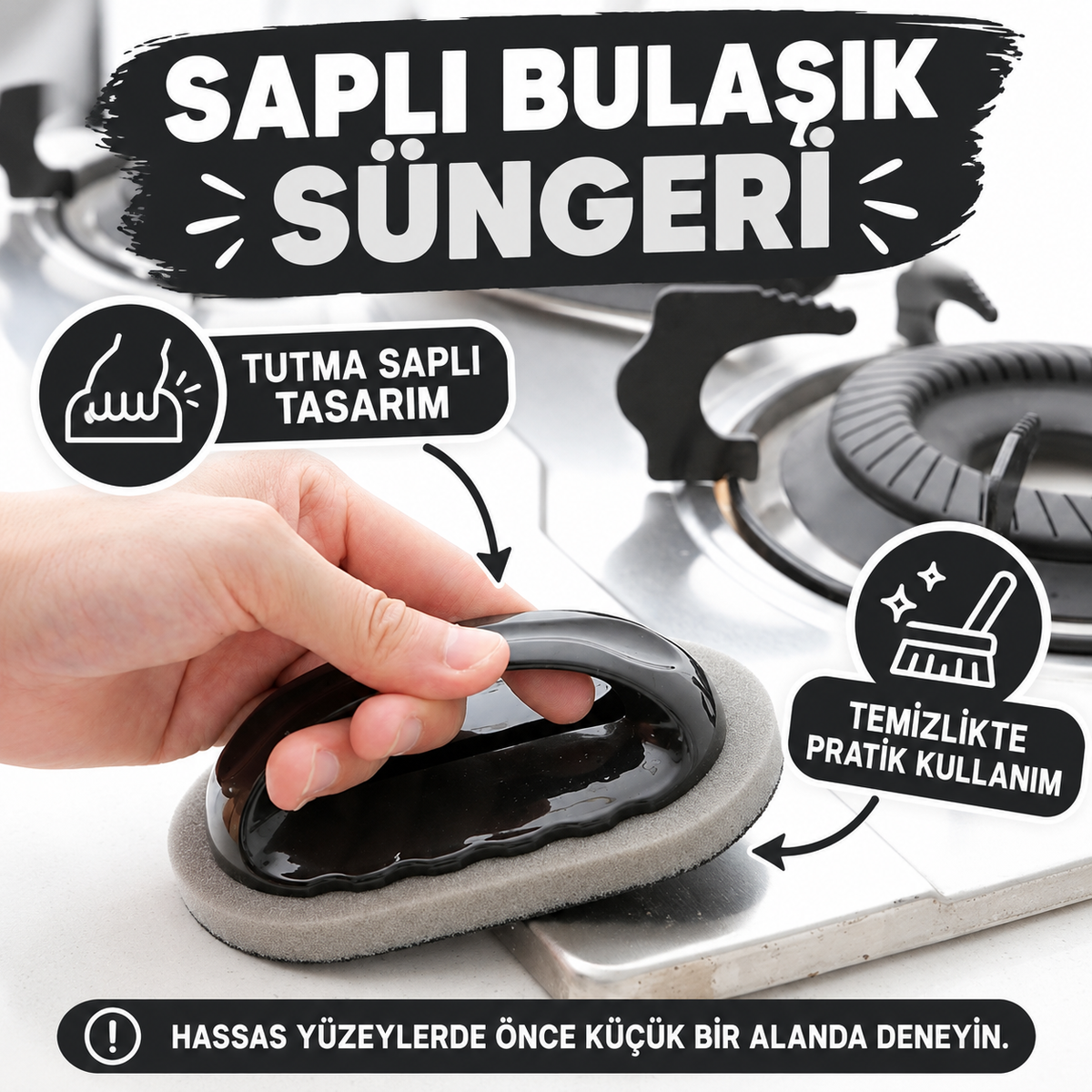 Saplı Bulaşık Süngeri - özellik ve kullanım bilgileri
