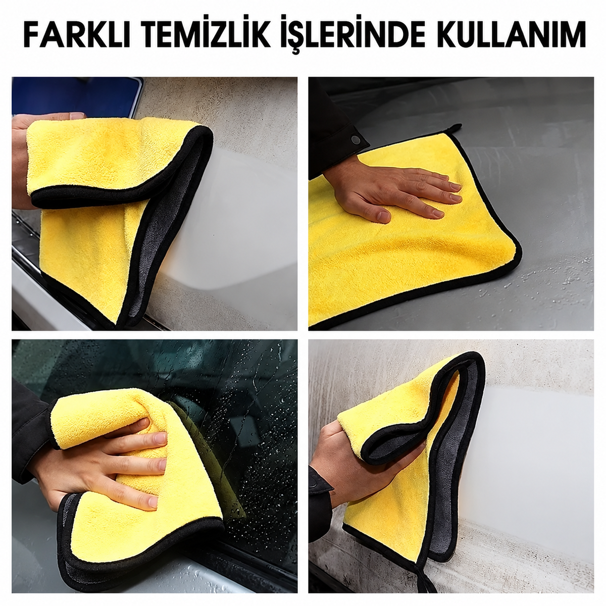 Yünlü Hassas Araba Yıkama Ve Temizlik Bezi - ürün görünümü