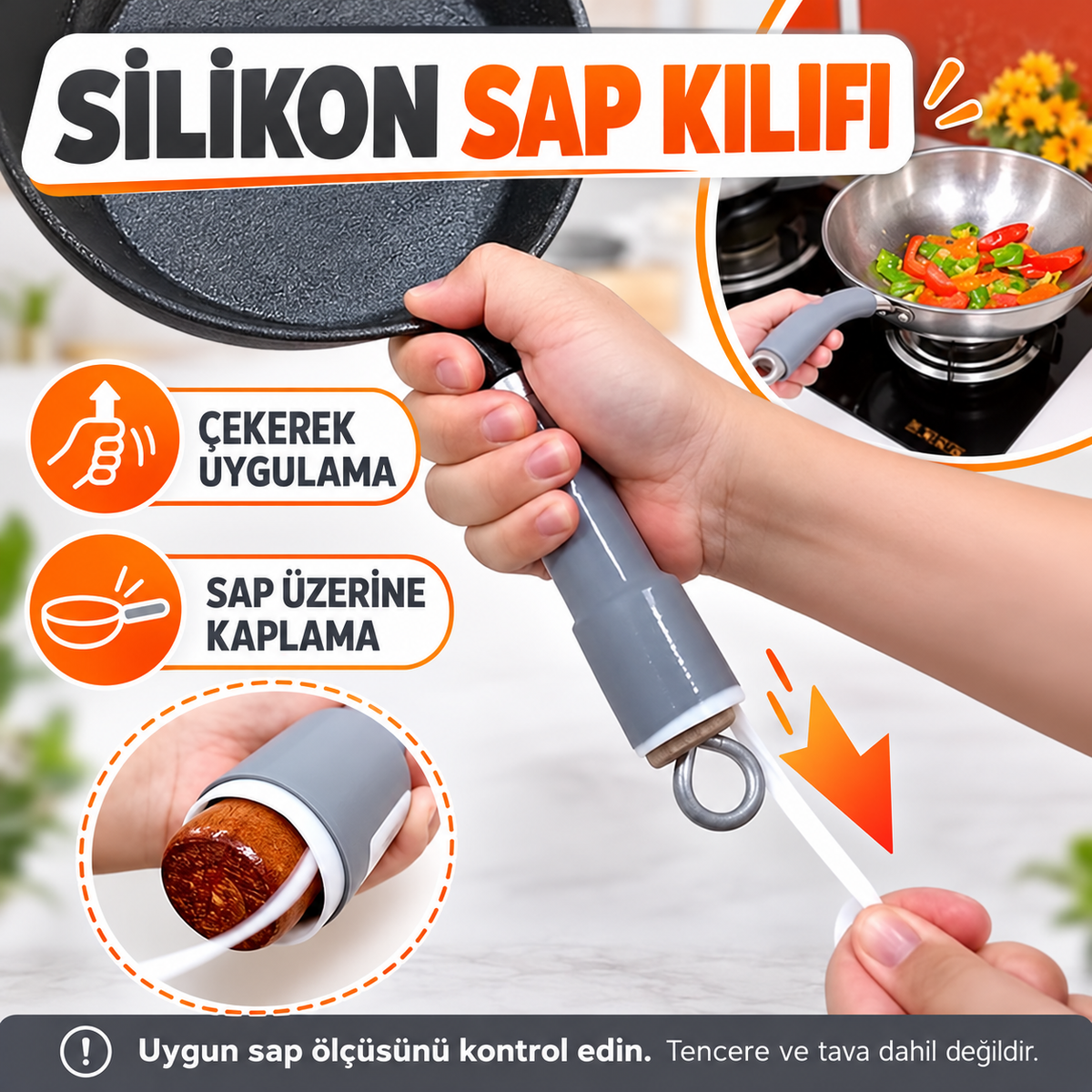 Silikon Tencere Sapı Koruması - özellik ve kullanım bilgileri