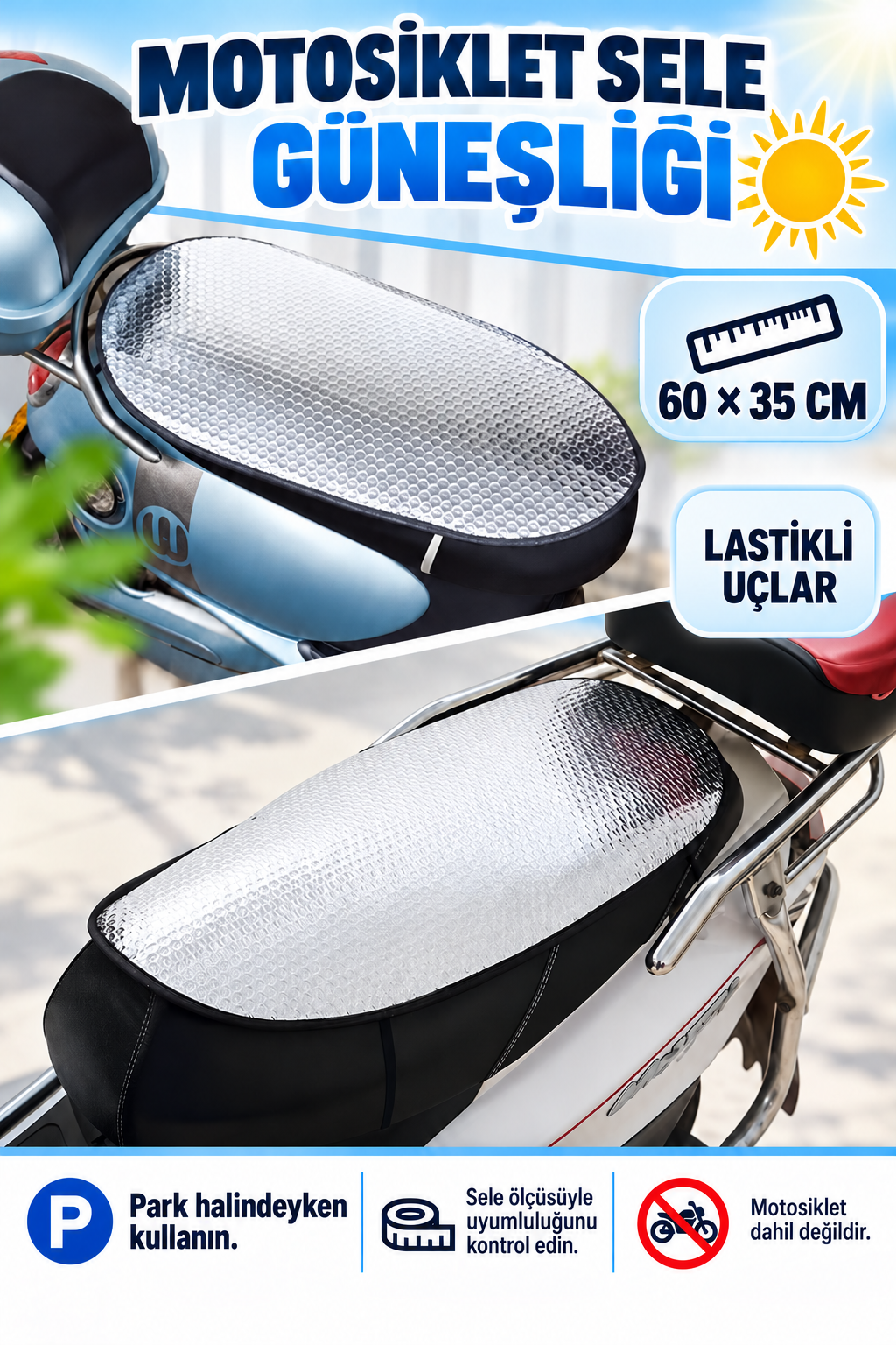 Su Geçirmez Motosiklet Sele Güneşliği - özellik ve kullanım bilgileri
