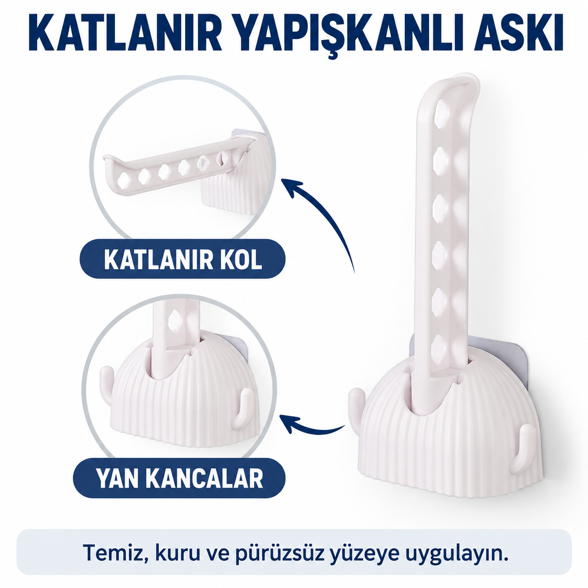 Portatif Kendinden Yapışkanlı Askı - özellik ve kullanım bilgileri