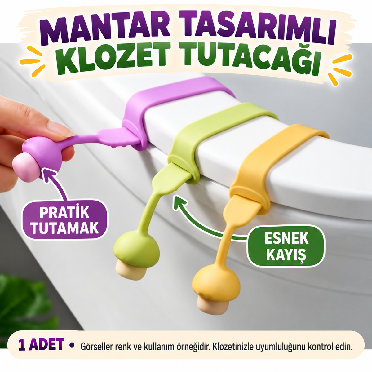 Mantar Tasarımlı Klozet Kaldırma Aparatı - özellik ve kullanım bilgileri