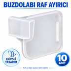 Çok Amaçlı Buzdolabı Raf Ayırıcı 10 Adet - özellik ve kullanım bilgileri