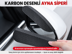 Araba Ayna Yağmur Koruyucu Siper Karbon Desenli - özellik ve kullanım bilgileri