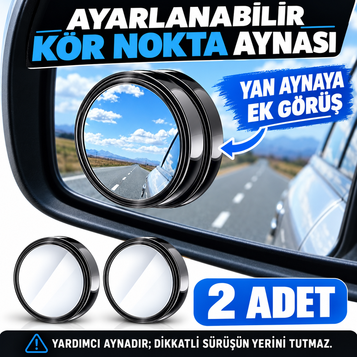Ayarlanabilir Kör Nokta Ayna Seti 2 Adet - özellik ve kullanım bilgileri