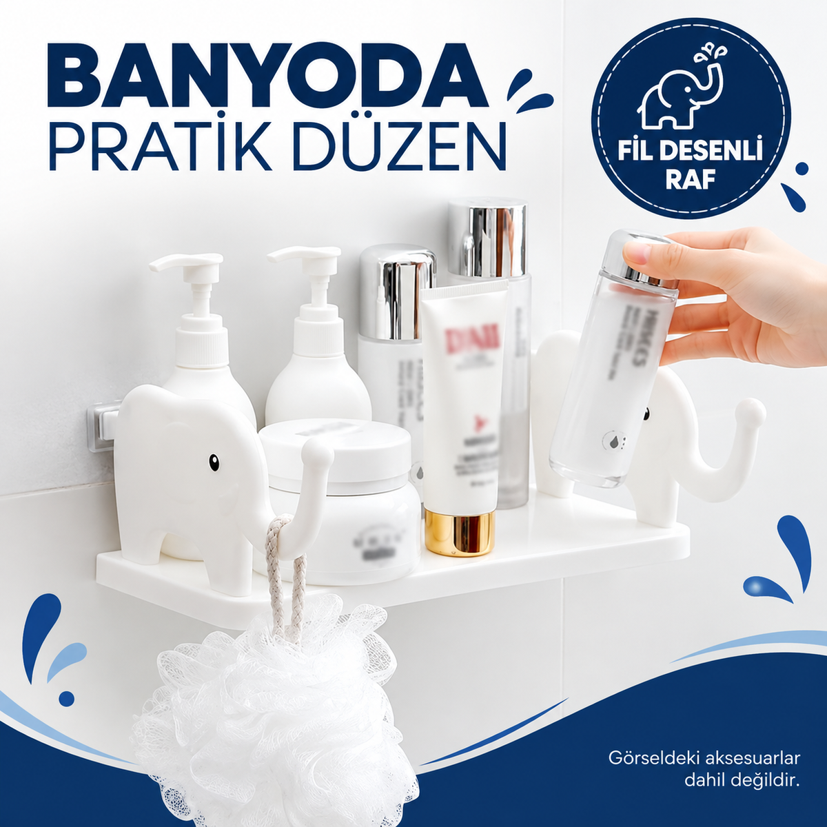 Fil Desenli Yapışkanlı Çok Amaçlı Raf - özellik ve kullanım bilgileri