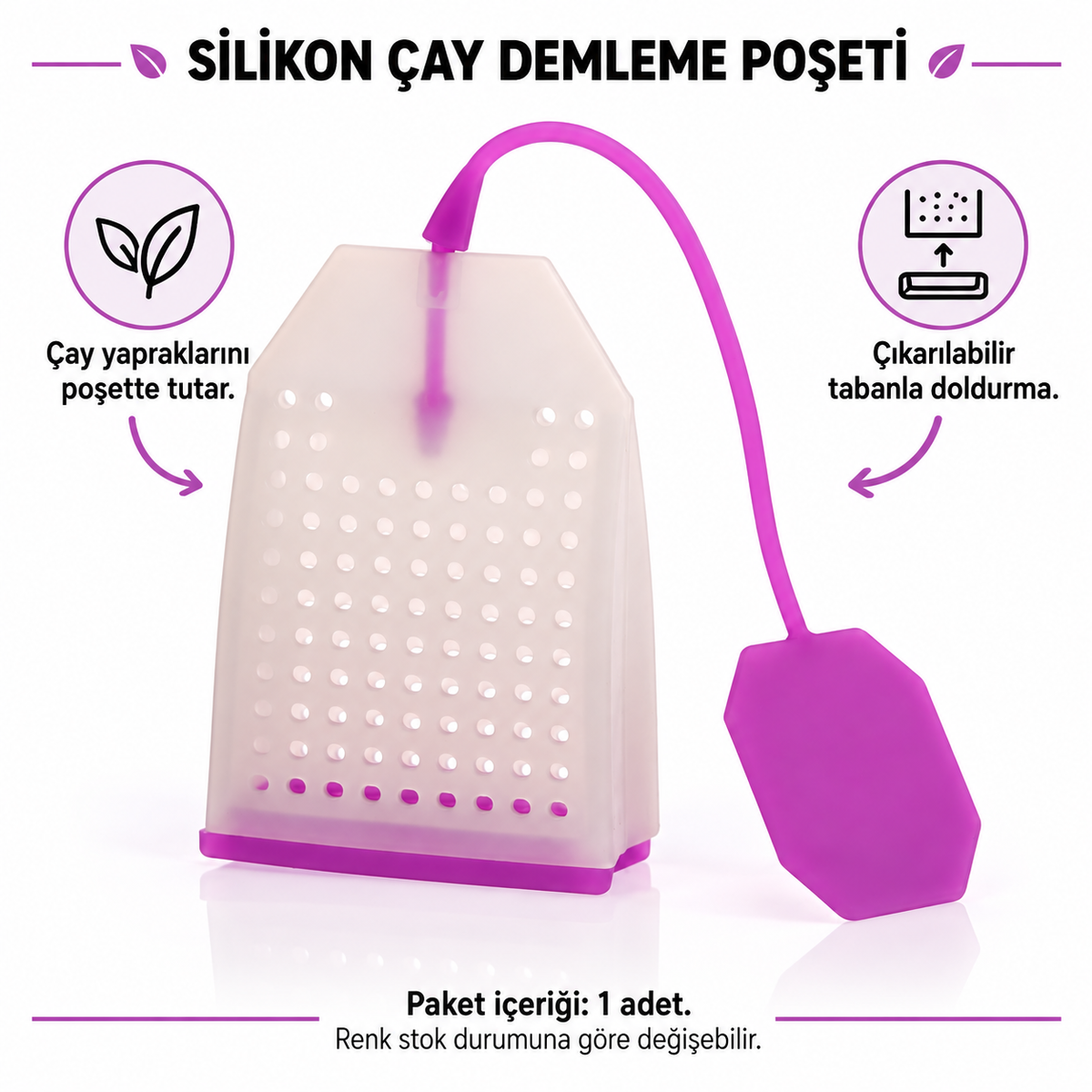 Silikon Çay Demleme Poşeti - özellik ve kullanım bilgileri